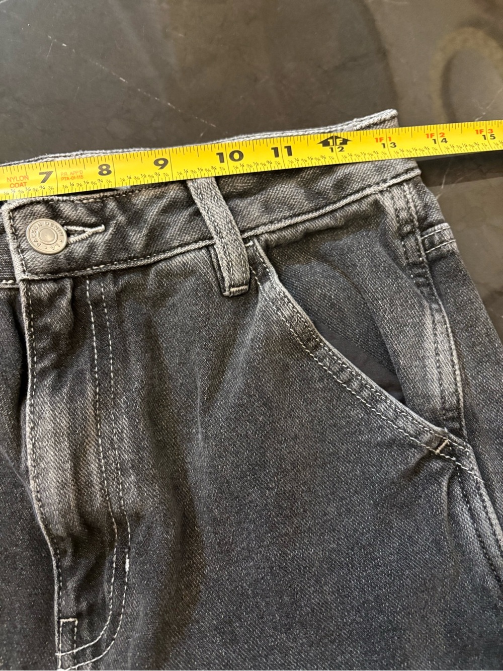 PacSun 90's BF Carpenter High Rise Black Denim Jeans Women’s Size 27 Grunge, - Picture 11 of 13